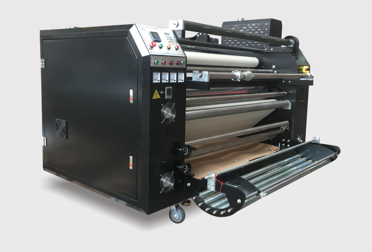DS-26B 1.8x600 मल्टी-फंक्शन रोल टू रोल कैलेंडर सब्लिमेशन फैब्रिक टेक्सटाइल रोलर हीट ट्रांसफर प्रेस मशीन