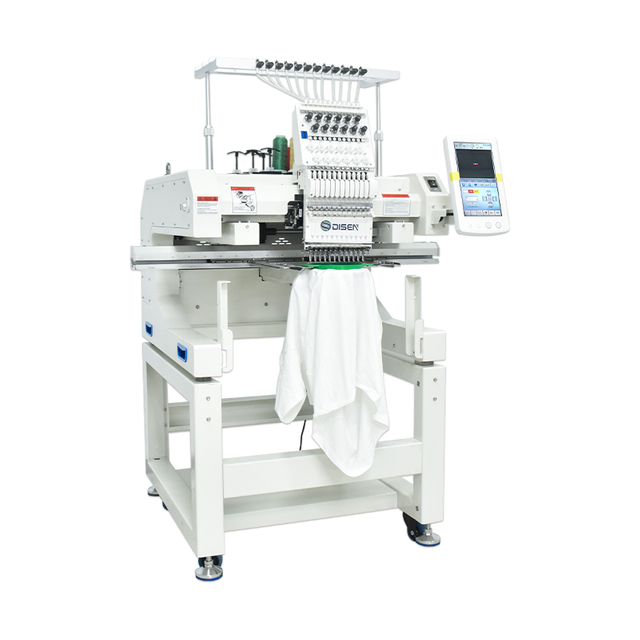 कम्प्यूटरीकृत कढ़ाई मशीन 500*800 मिमी टी-शर्ट कढ़ाई 12/15 सुई