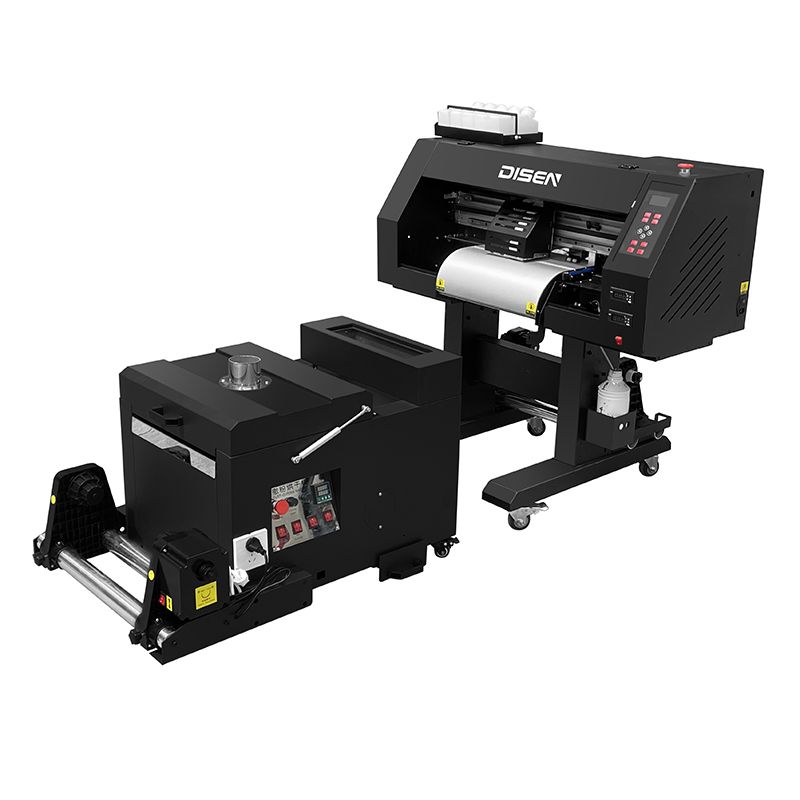 XP600 हेड्स और पाउडर शेकिंग मशीन के साथ DS-MC301 30cm A3 DTF PET फिल्म प्रिंटर 