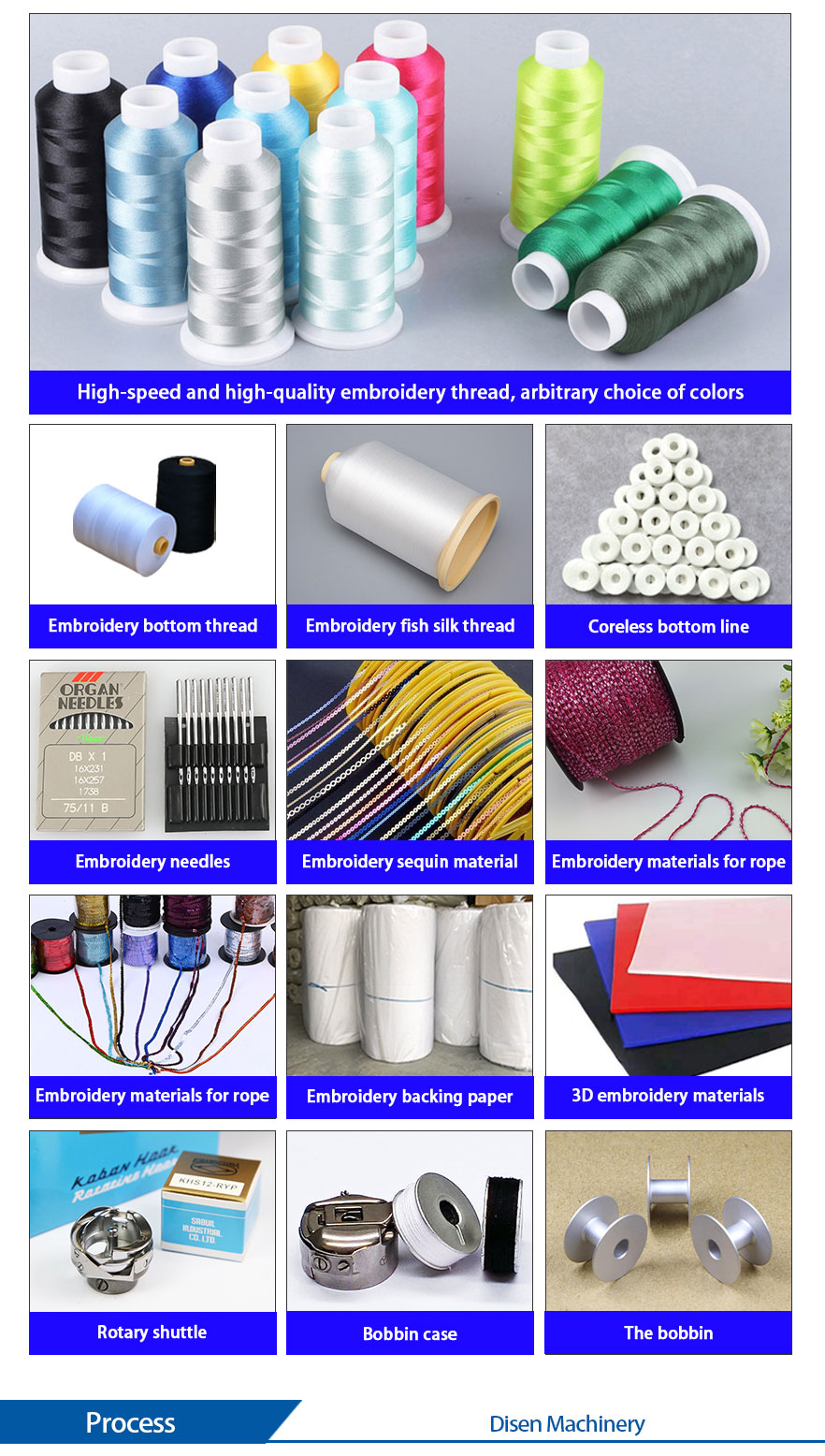 सिंगल हेड-कढ़ाई-मशीन-उपभोज्य