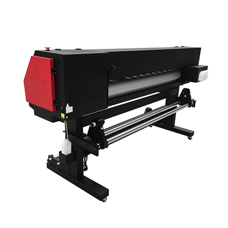 1.6 मीटर इको-सॉल्वेंट प्रिंटर वाइड फॉर्मेट बैनर इंकजेट प्रिंटिंग टेक्सटाइल सब्लिमेशन प्रिंटर मशीन