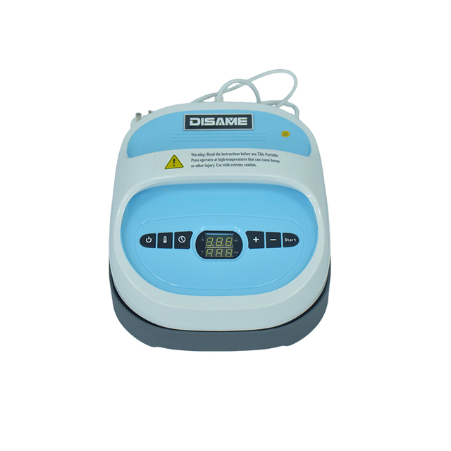 टी-शर्ट के लिए सेफ्टी बेस मिनी हीट ट्रांसफर के साथ हाथ से पकड़ने वाली सब्लिमेशन हीट प्रेस मशीन