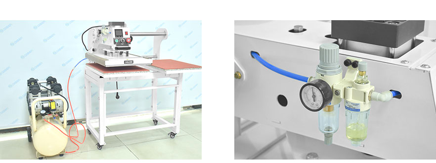 एयर कंप्रेसर के साथ उपयोग के लिए कनेक्शन