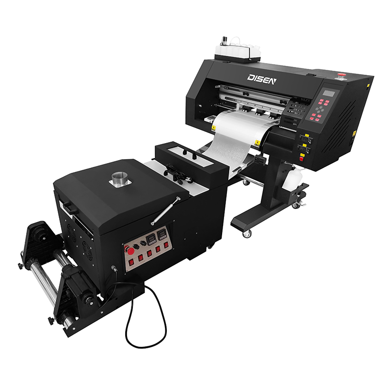 XP600 हेड्स और पाउडर शेकिंग मशीन के साथ DS-MC301 30cm A3 DTF PET फिल्म प्रिंटर 